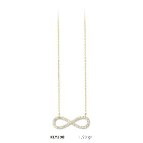 Harem Altın KLY208 14 Ayar Altın Sonsuzluk Kolye