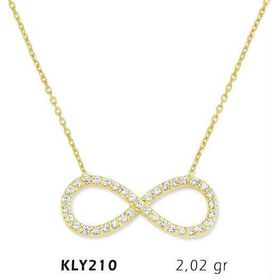 Harem Altın KLY210 14 Ayar Altın Sonsuzluk Kolye