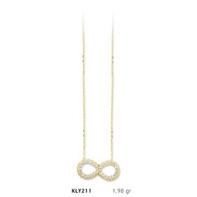 Harem Altın KLY211 14 Ayar Altın Sonsuzluk Kolye