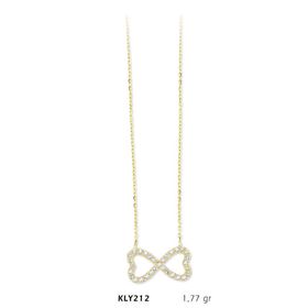 Harem Altın KLY212 14 Ayar Altın Sonsuzluk Kolye