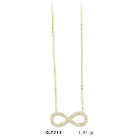 Harem Altın KLY213 14 Ayar Altın Sonsuzluk Kolye