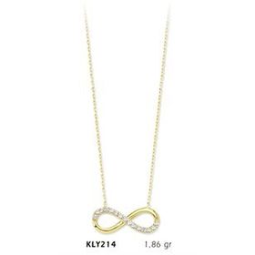Harem Altın KLY214 14 Ayar Altın Sonsuzluk Kolye