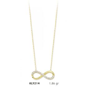 Harem Altın KLY214 14 Ayar Altın Sonsuzluk Kolye