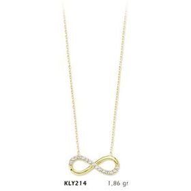 Harem Altın KLY214 14 Ayar Altın Sonsuzluk Kolye