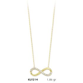 Harem Altın KLY214 14 Ayar Altın Sonsuzluk Kolye