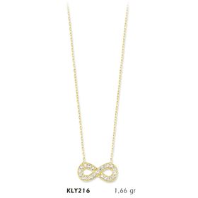 Harem Altın KLY216 14 Ayar Altın Sonsuzluk Kolye