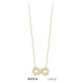 Harem Altın KLY216 14 Ayar Altın Sonsuzluk Kolye