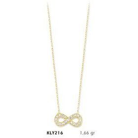 Harem Altın KLY216 14 Ayar Altın Sonsuzluk Kolye