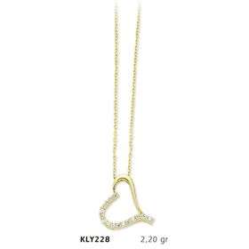 Harem Altın KLY228 14 Ayar Altın Kalp Kolye