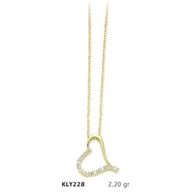Harem Altın KLY228 14 Ayar Altın Kalp Kolye