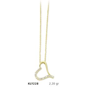 Harem Altın KLY228 14 Ayar Altın Kalp Kolye