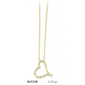 Harem Altın KLY228 14 Ayar Altın Kalp Kolye