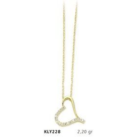 Harem Altın KLY228 14 Ayar Altın Kalp Kolye