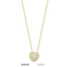 Harem Altın KLY232 14 Ayar Altın Kalp Kolye
