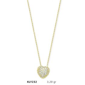 Harem Altın KLY232 14 Ayar Altın Kalp Kolye
