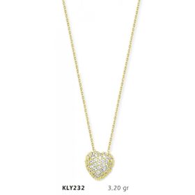 Harem Altın KLY232 14 Ayar Altın Kalp Kolye