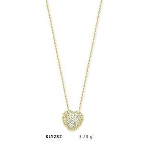 Harem Altın KLY232 14 Ayar Altın Kalp Kolye