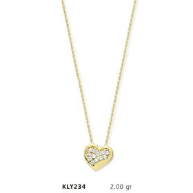 Harem Altın KLY234 14 Ayar Altın Kalp Kolye