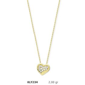 Harem Altın KLY234 14 Ayar Altın Kalp Kolye
