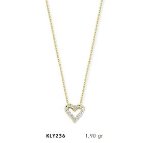 Harem Altın KLY236 14 Ayar Altın Kalp Kolye