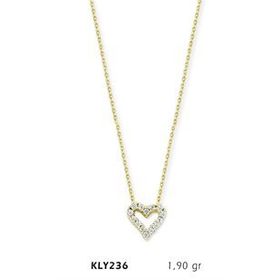 Harem Altın KLY236 14 Ayar Altın Kalp Kolye