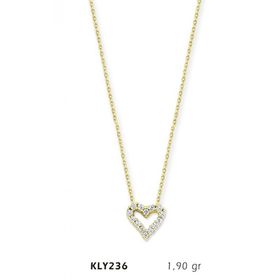 Harem Altın KLY236 14 Ayar Altın Kalp Kolye