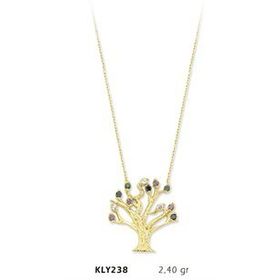 Harem Altın KLY238 14 Ayar Altın Hayat Ağacı Kolye