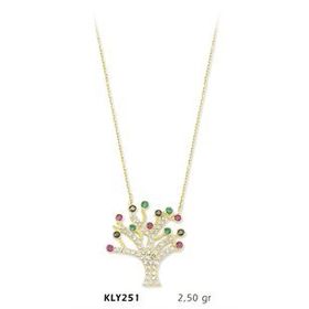 Harem Altın KLY251 14 Ayar Altın Hayat Ağacı Kolye