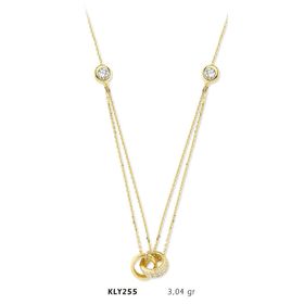 Harem Altın KLY255 14 Ayar Altın İkili Halka Kolye