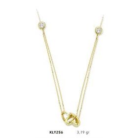 Harem Altın KLY256 14 Ayar Altın İkili Kalp Kolye