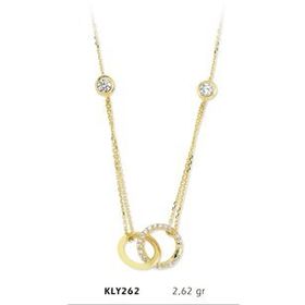 Harem Altın KLY262 14 Ayar Altın İkili Halka Kolye