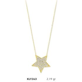 Harem Altın KLY263 14 Ayar Altın Yıldız Kolye