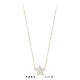 Harem Altın KLY273 14 Ayar Altın Yıldız Kolye