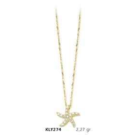 Harem Altın KLY274 14 Ayar Altın Deniz Yıldızı Kolye