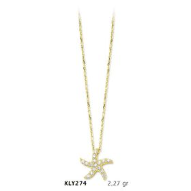 Harem Altın KLY274 14 Ayar Altın Deniz Yıldızı Kolye
