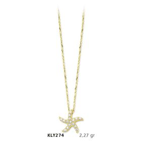 Harem Altın KLY274 14 Ayar Altın Deniz Yıldızı Kolye