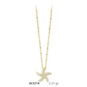 Harem Altın KLY274 14 Ayar Altın Deniz Yıldızı Kolye