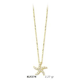Harem Altın KLY274 14 Ayar Altın Deniz Yıldızı Kolye