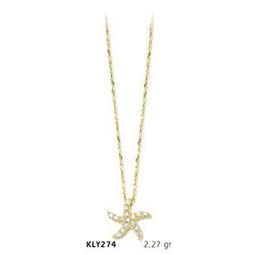 Harem Altın KLY274 14 Ayar Altın Deniz Yıldızı Kolye