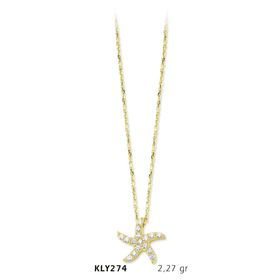 Harem Altın KLY274 14 Ayar Altın Deniz Yıldızı Kolye