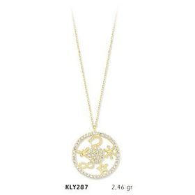 Harem Altın KLY287 14 Ayar Altın Şans Kolyesi