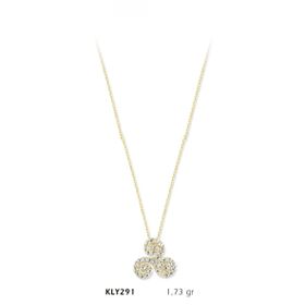 Harem Altın KLY291 14 Ayar Altın Üçlü Daire Kolye