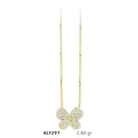 Harem Altın KLY297 14 Ayar Altın Kelebek Kolye