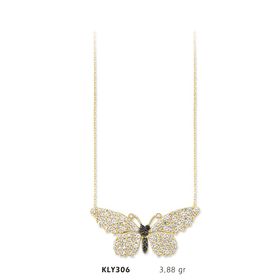 Harem Altın KLY306 14 Ayar Altın Kelebek Kolye