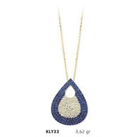 Harem Altın KLY33 14 Ayar Altın Nazar Boncuğu Kolye