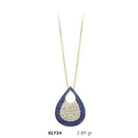 Harem Altın KLY34 14 Ayar Altın Nazar Boncuğu Kolye