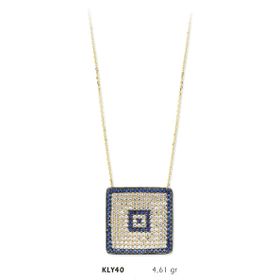 Harem Altın KLY40 14 Ayar Altın Nazar Boncuğu Kolye