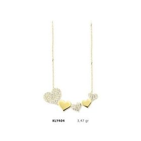 Harem Altın KLY404 14 Ayar Altın Sıra Kalp Kolye