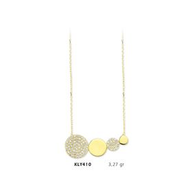 Harem Altın KLY410 14 Ayar Altın Oval Kolye