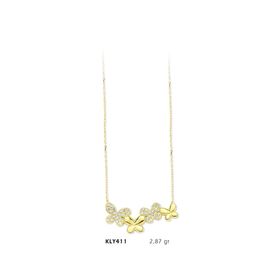 Harem Altın KLY411 14 Ayar Kelebek Altın Kolye
